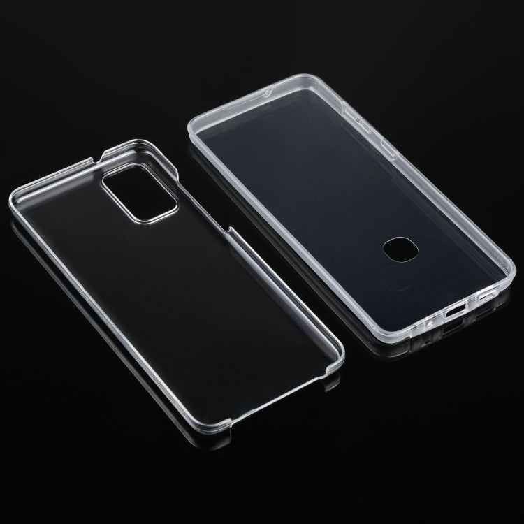 For Samsung Galaxy S20+ PC+TPU Double-Sided All-Inclusive Transparent Phone Case