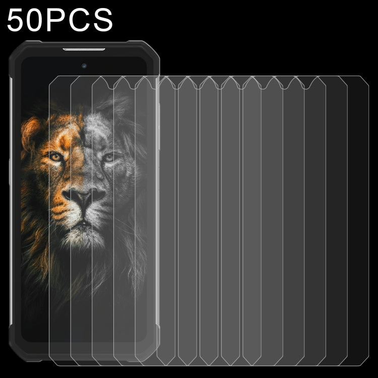 50 PCS 0.26mm 9H 2.5D Tempered Glass Film For Oukitel WP17
