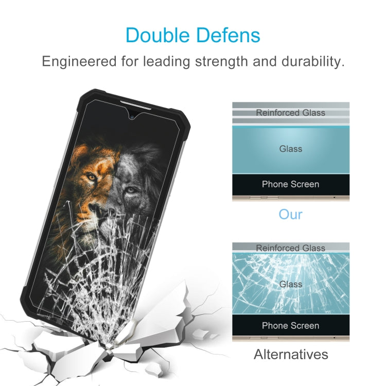 50 PCS 0.26mm 9H 2.5D Tempered Glass Film For Oukitel WP17