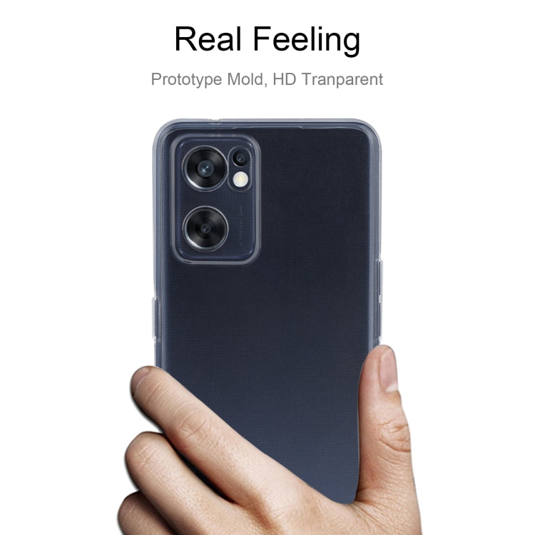 For OPPO Reno7 SE 5G 0.75mm Ultra-thin Transparent TPU Phone Case