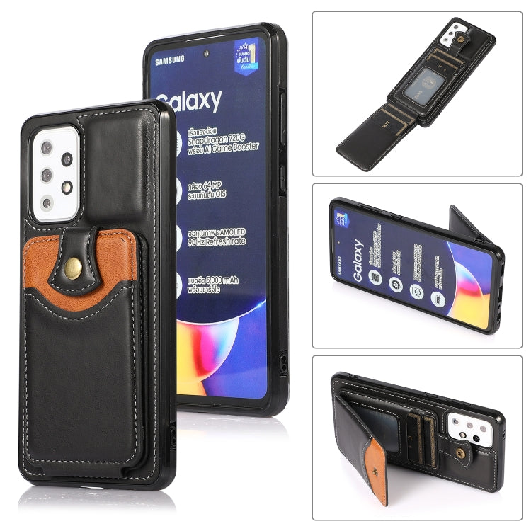 For Samsung Galaxy A52 5G Soft Skin Leather Wallet Bag Phone Case