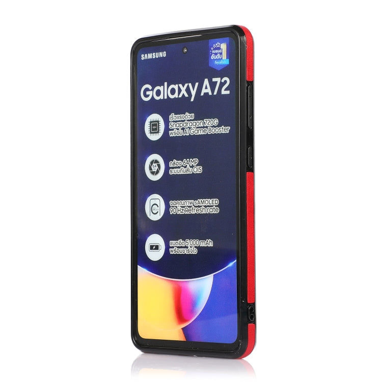 For Samsung Galaxy A72 5G Soft Skin Leather Wallet Bag Phone Case