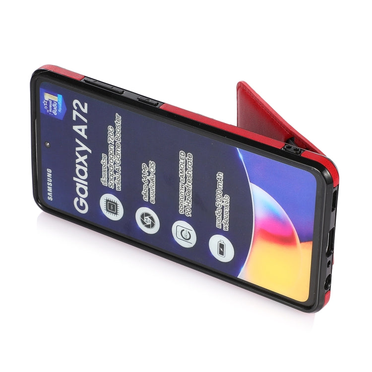 For Samsung Galaxy A72 5G Soft Skin Leather Wallet Bag Phone Case