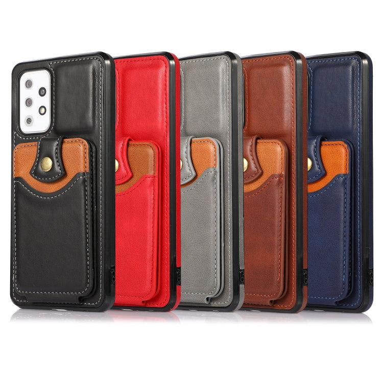 For Samsung Galaxy A72 5G Soft Skin Leather Wallet Bag Phone Case