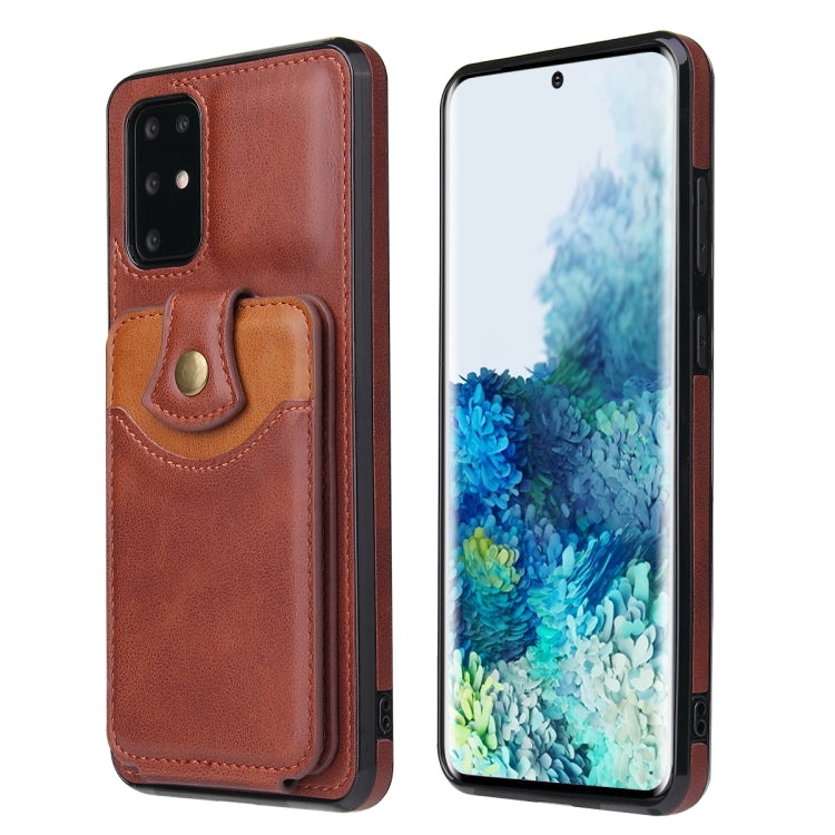 For Samsung Galaxy S20+ Soft Skin Leather Wallet Bag Phone Case