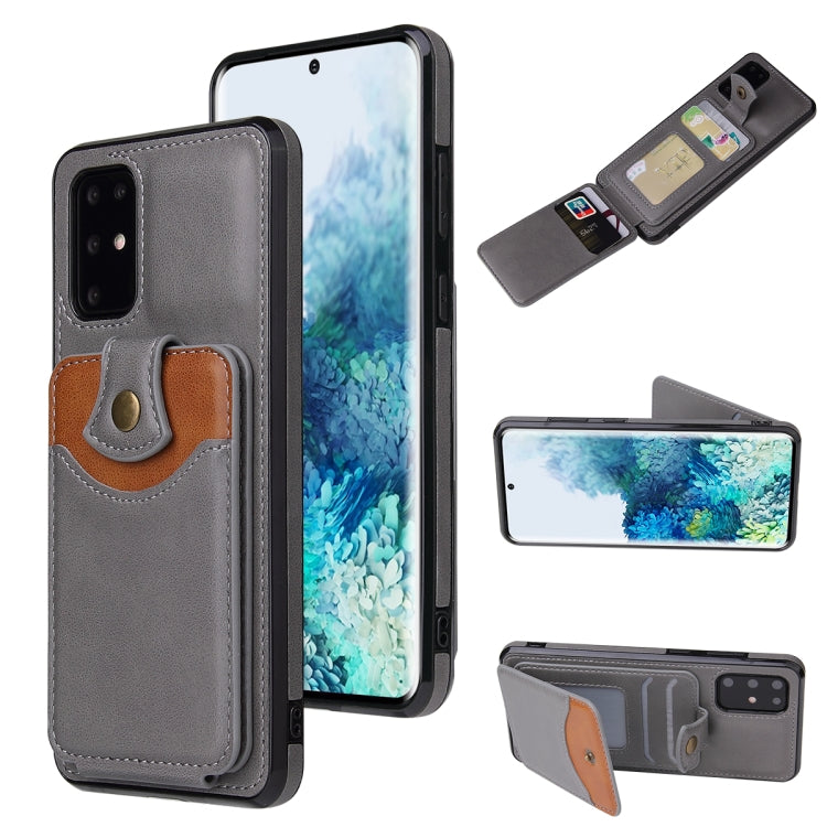 For Samsung Galaxy S20+ Soft Skin Leather Wallet Bag Phone Case