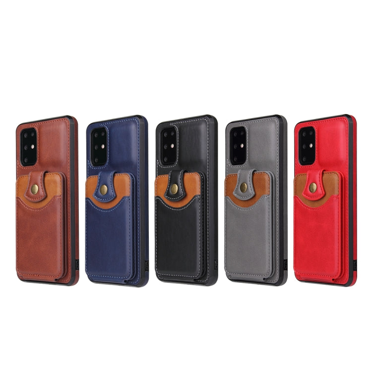For Samsung Galaxy S20+ Soft Skin Leather Wallet Bag Phone Case
