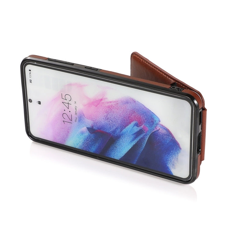 For Samsung Galaxy S21 5G Soft Skin Leather Wallet Bag Phone Case