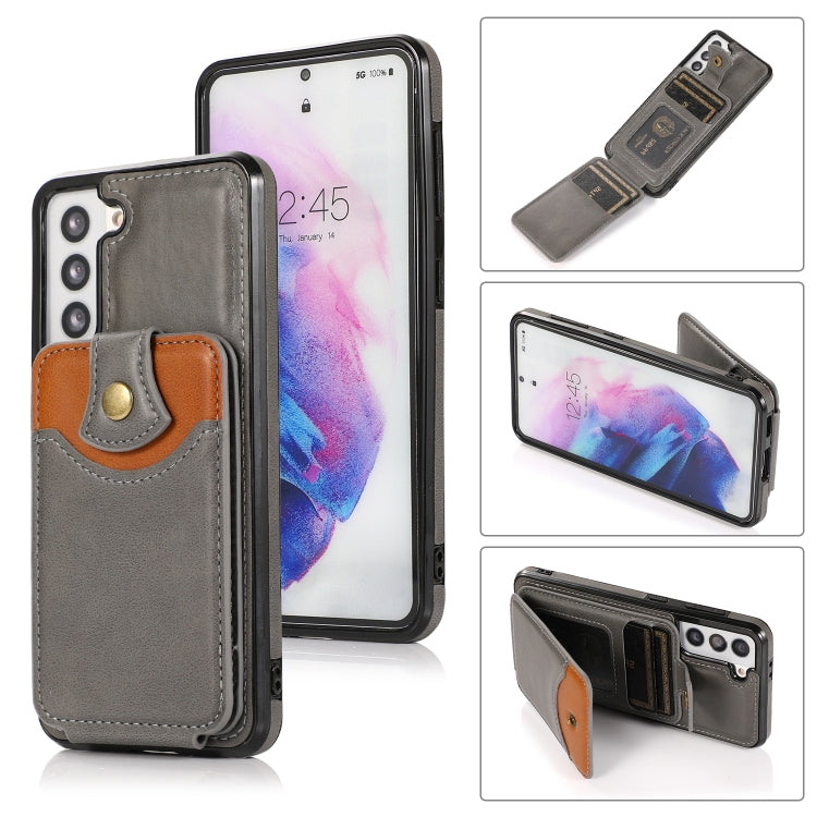 For Samsung Galaxy S21 5G Soft Skin Leather Wallet Bag Phone Case