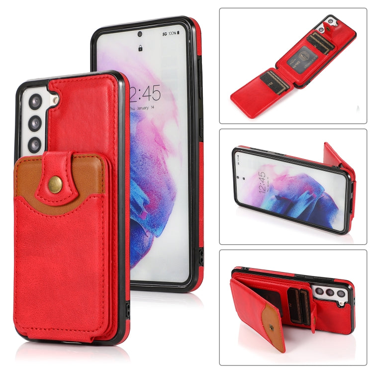 For Samsung Galaxy S21 5G Soft Skin Leather Wallet Bag Phone Case