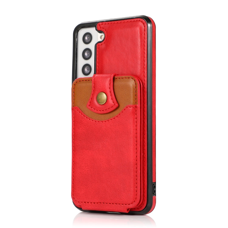 For Samsung Galaxy S21 5G Soft Skin Leather Wallet Bag Phone Case