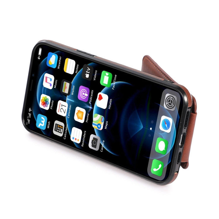 For iPhone 13 Pro Max Soft Skin Leather Wallet Bag Phone Case