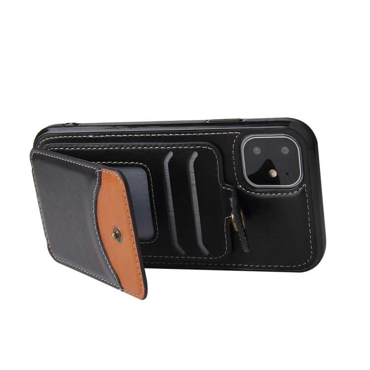 For iPhone 12 mini Soft Skin Leather Wallet Bag Phone Case