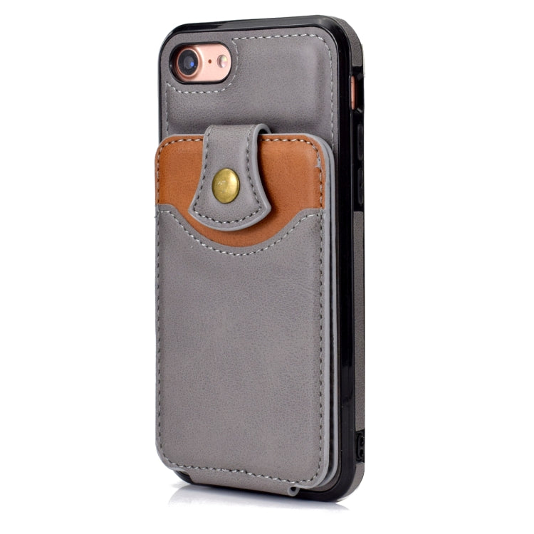 For iPhone SE 2022 / SE 2020 / 8 / 7 Soft Skin Leather Wallet Bag Phone Case