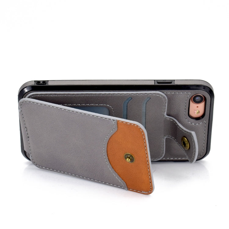 For iPhone SE 2022 / SE 2020 / 8 / 7 Soft Skin Leather Wallet Bag Phone Case