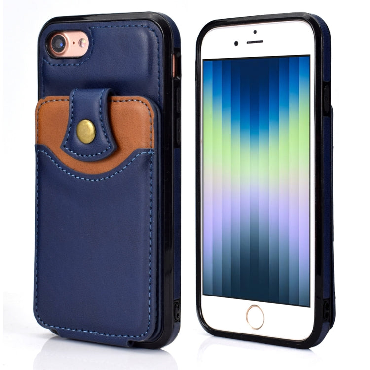 For iPhone SE 2022 / SE 2020 / 8 / 7 Soft Skin Leather Wallet Bag Phone Case