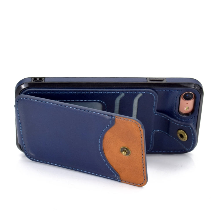 For iPhone SE 2022 / SE 2020 / 8 / 7 Soft Skin Leather Wallet Bag Phone Case