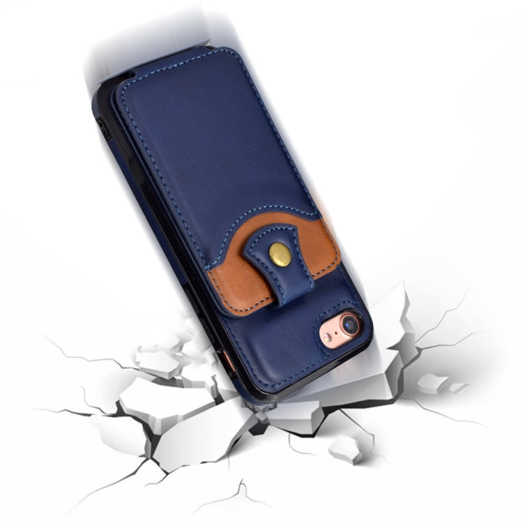 For iPhone SE 2022 / SE 2020 / 8 / 7 Soft Skin Leather Wallet Bag Phone Case