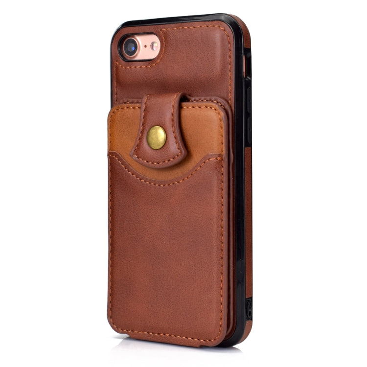 For iPhone SE 2022 / SE 2020 / 8 / 7 Soft Skin Leather Wallet Bag Phone Case