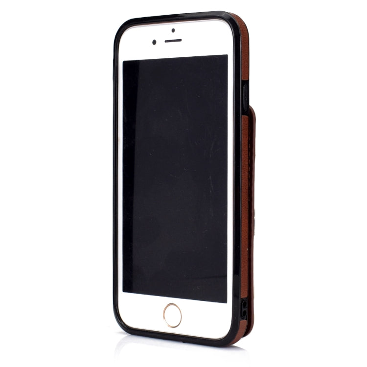 For iPhone SE 2022 / SE 2020 / 8 / 7 Soft Skin Leather Wallet Bag Phone Case