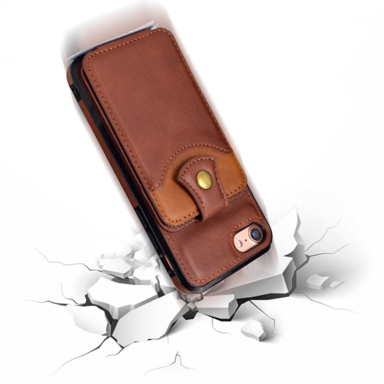 For iPhone SE 2022 / SE 2020 / 8 / 7 Soft Skin Leather Wallet Bag Phone Case