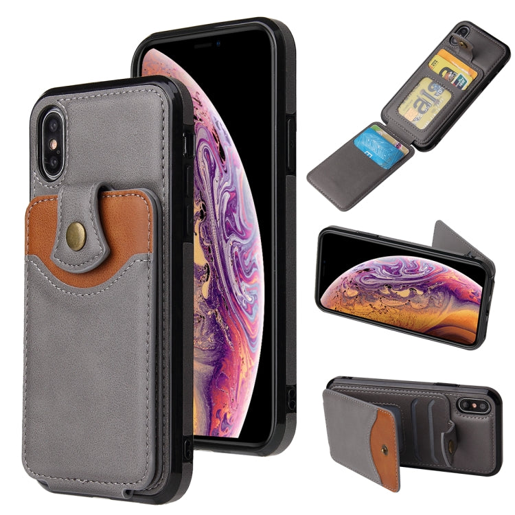 For iPhone XS Max Soft Skin Leather Wallet Bag Phone Case