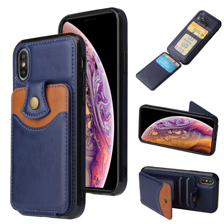 For iPhone XS Max Soft Skin Leather Wallet Bag Phone Case