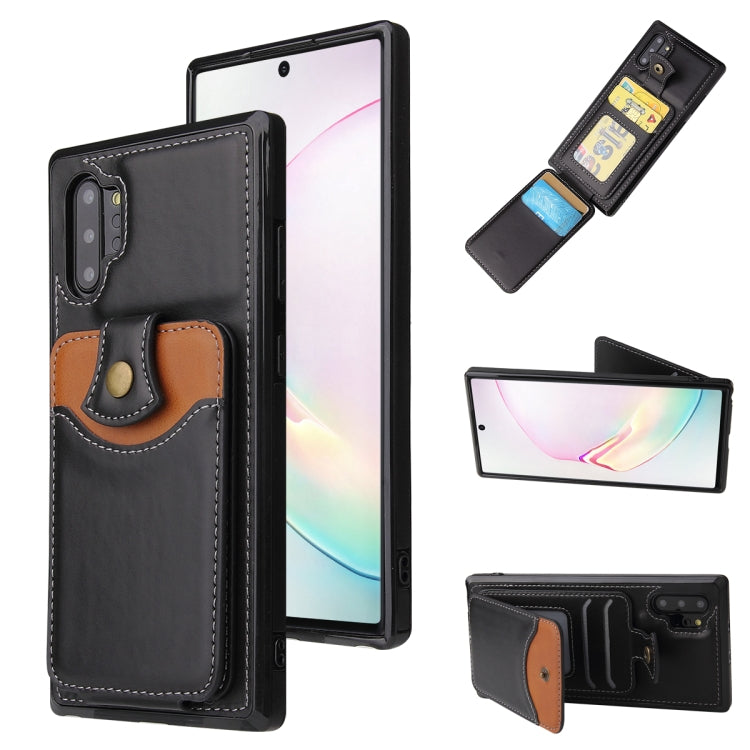 For Samsung Galaxy Note10+ Soft Skin Leather Wallet Bag Phone Case