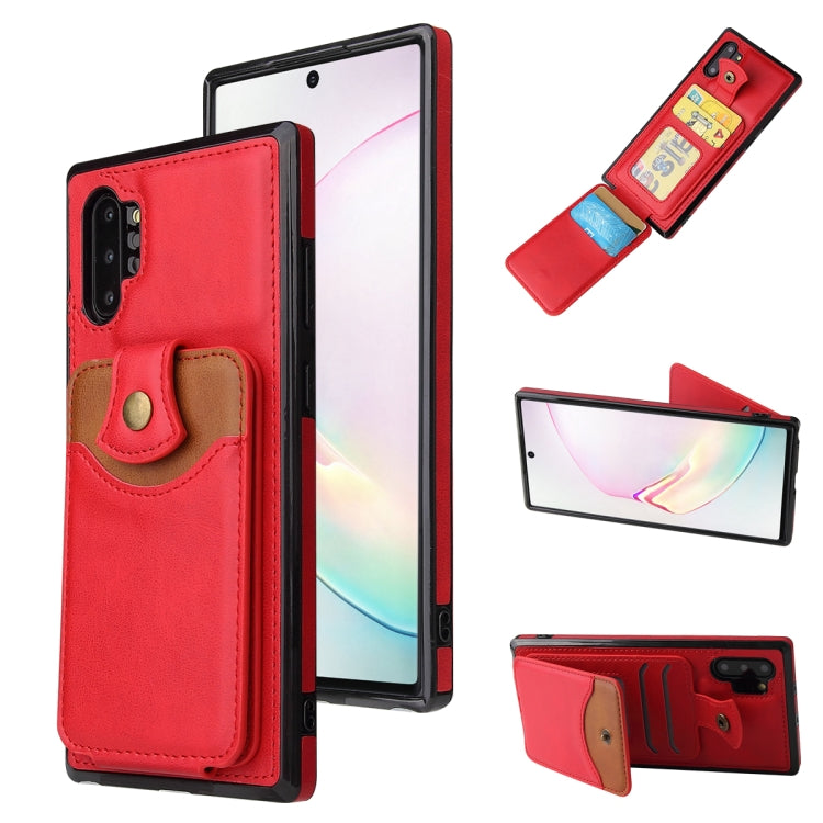 For Samsung Galaxy Note10+ Soft Skin Leather Wallet Bag Phone Case