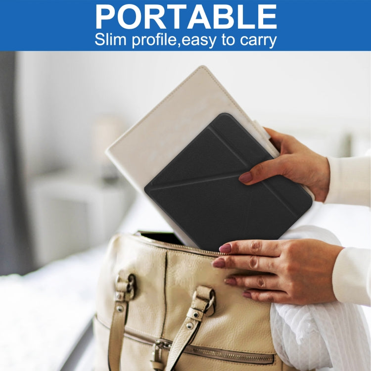For KOBO Libra2 2021 TPU Multi-folding Leather Tablet Case