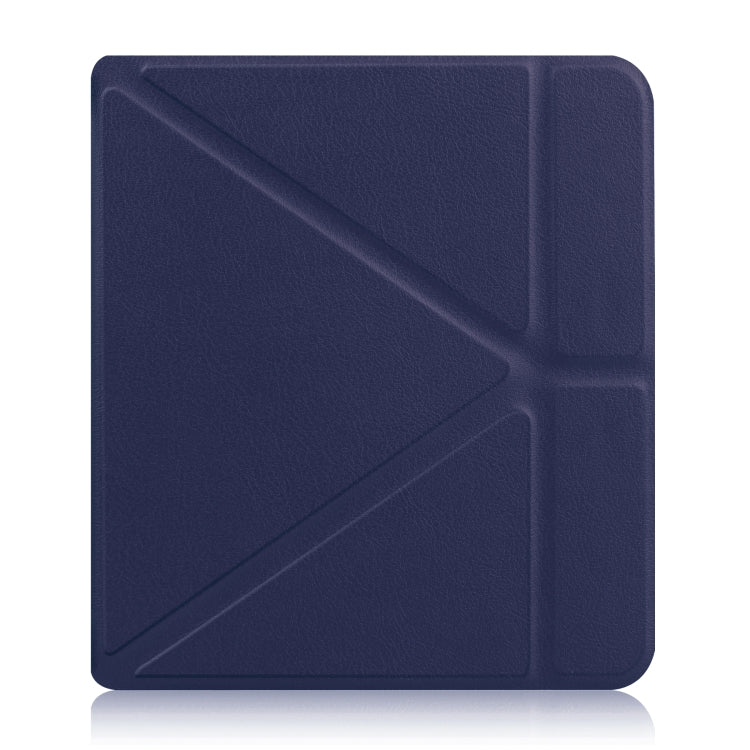 For KOBO Libra2 2021 TPU Multi-folding Leather Tablet Case