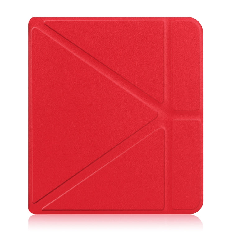 For KOBO Libra2 2021 TPU Multi-folding Leather Tablet Case