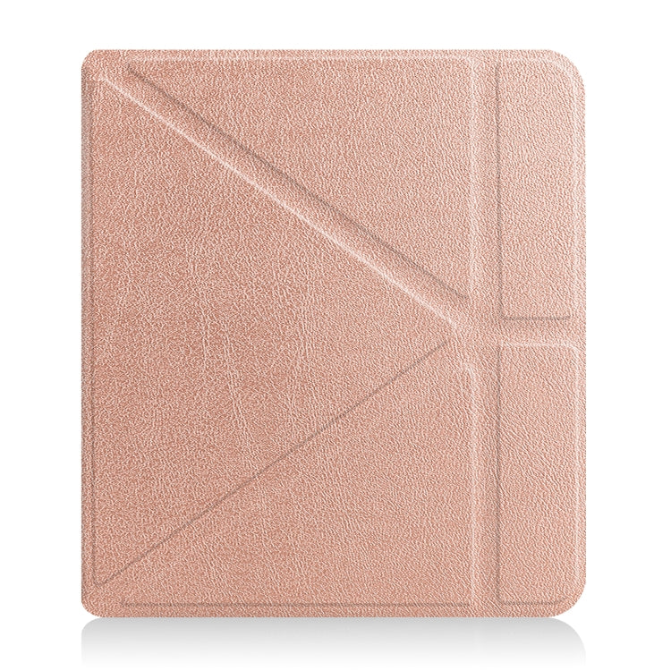 For KOBO Libra2 2021 TPU Multi-folding Leather Tablet Case