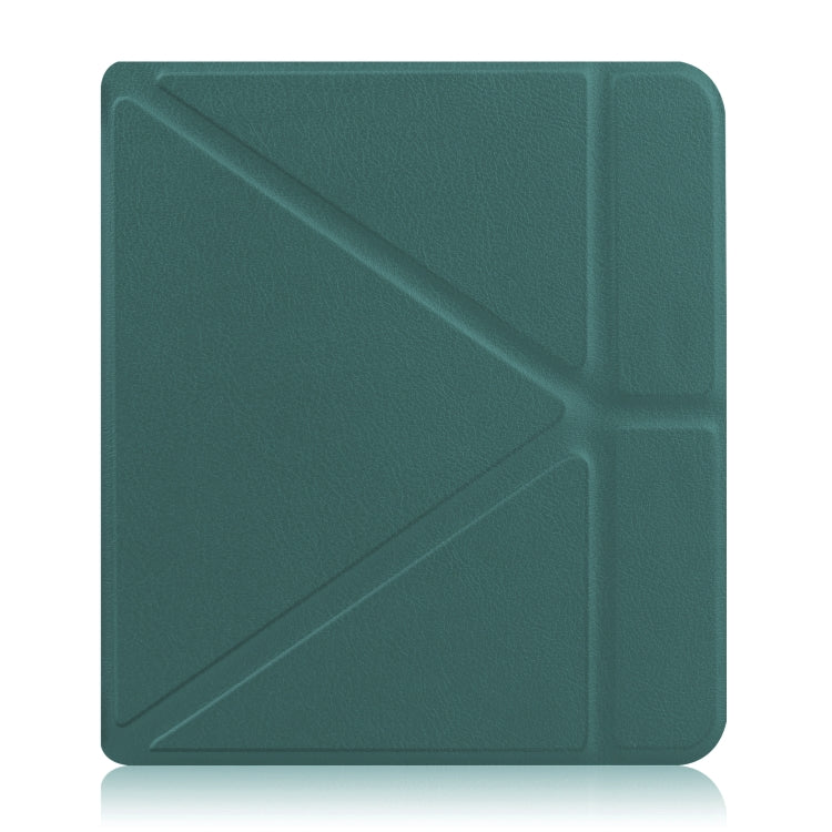 For KOBO Libra2 2021 TPU Multi-folding Leather Tablet Case