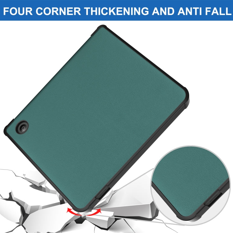 For KOBO Libra2 2021 TPU Multi-folding Leather Tablet Case