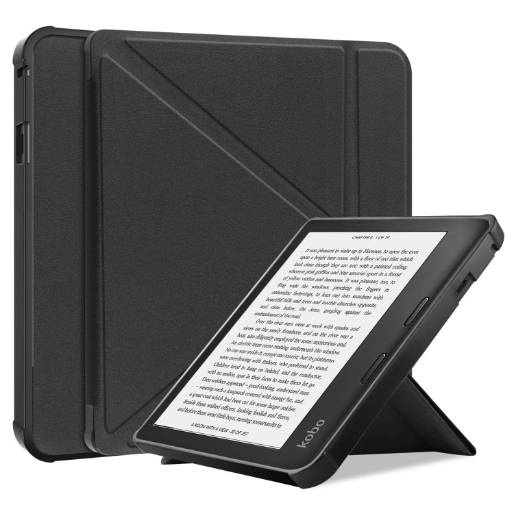 For KOBO Sage 2021 TPU Multi-folding Leather Tablet Case