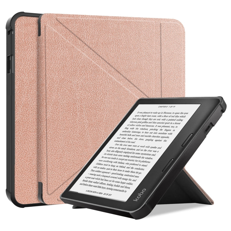 For KOBO Sage 2021 TPU Multi-folding Leather Tablet Case