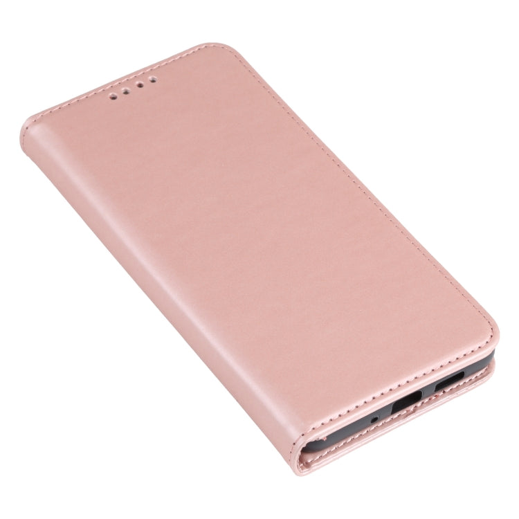 For Samsung Galaxy A73 Strong Magnetism Liquid Feel Leather Phone Case