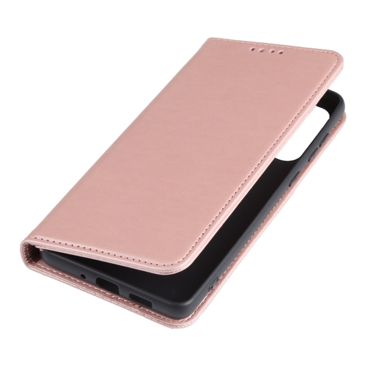 For Samsung Galaxy A73 Strong Magnetism Liquid Feel Leather Phone Case
