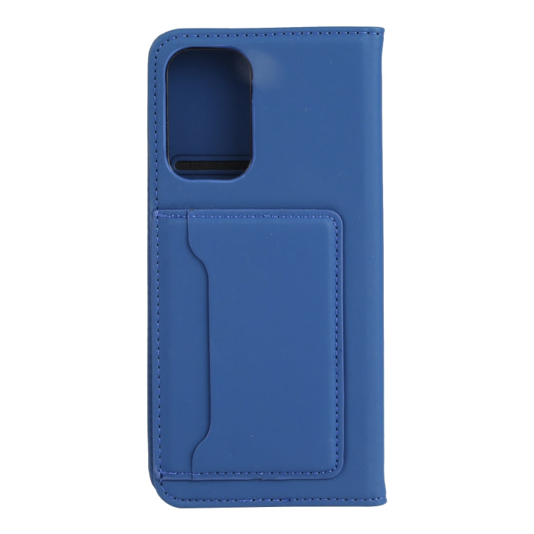 For Samsung Galaxy A73 Strong Magnetism Liquid Feel Leather Phone Case