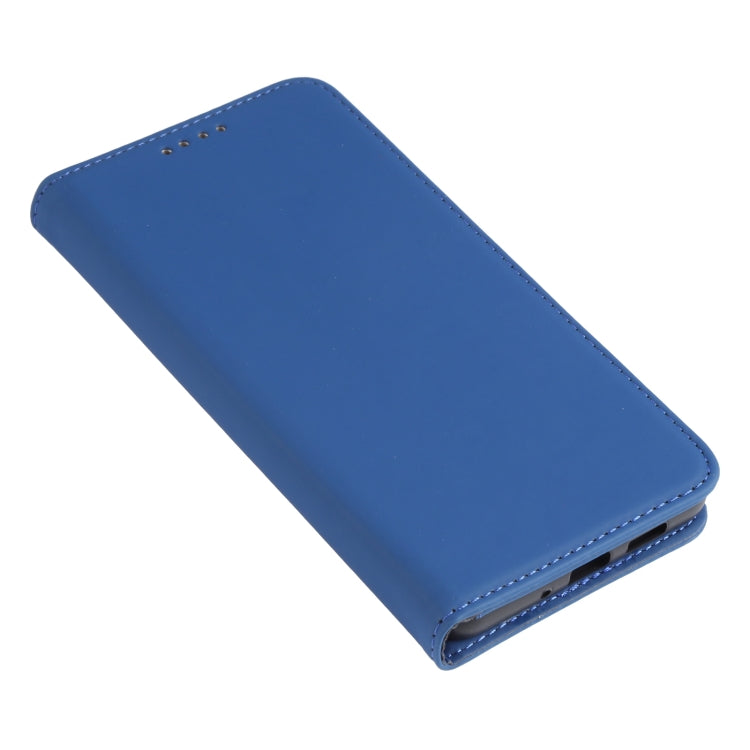 For Samsung Galaxy A73 Strong Magnetism Liquid Feel Leather Phone Case