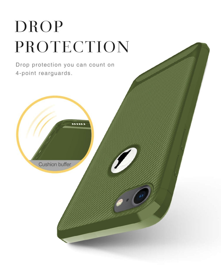 For iPhone 6 Plus & 6s Plus Carbon Fiber Texture Shockproof TPU Protective Case