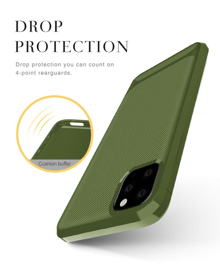 For iPhone 11 Pro Carbon Fiber Texture Shockproof TPU Protective Case