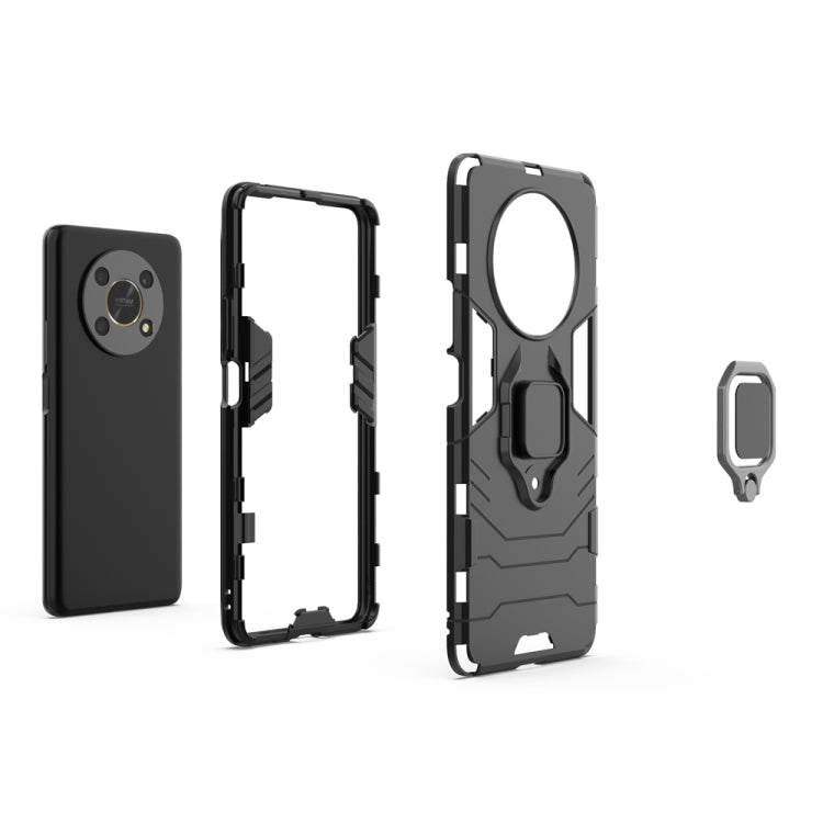 For Honor X30 5G Shockproof PC + TPU Phone Case with Magnetic Ring Holder