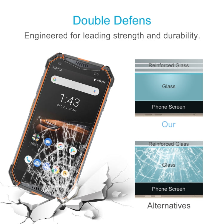 10 PCS 0.26mm 9H 2.5D Tempered Glass Film For Ulefone Armor 3W