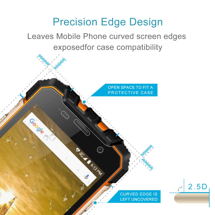 10 PCS 0.26mm 9H 2.5D Tempered Glass Film For Ulefone Armor 2S