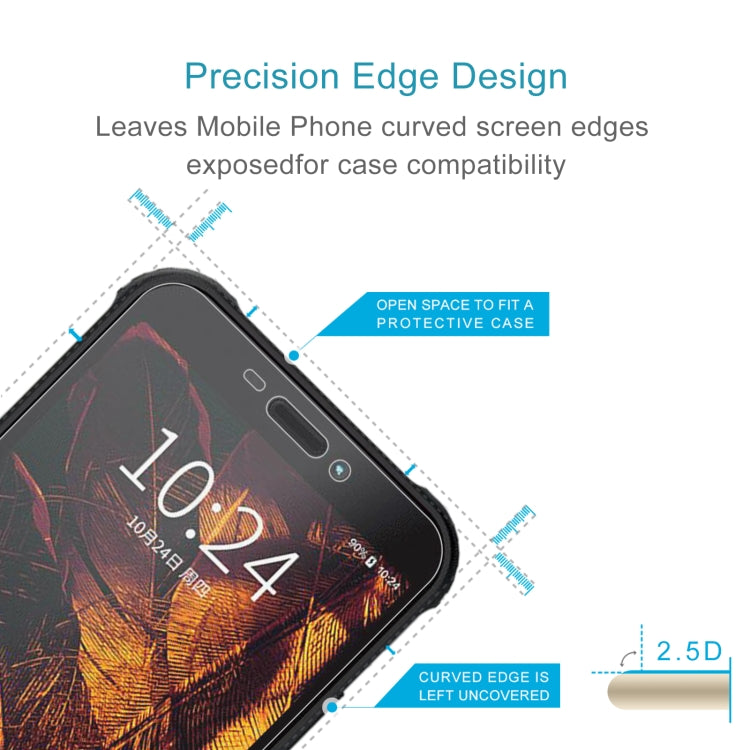 10 PCS 0.26mm 9H 2.5D Tempered Glass Film For AGM H2