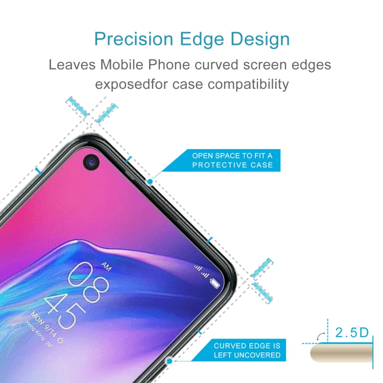 50 PCS 0.26mm 9H 2.5D Tempered Glass Film For Tecno Camon 16 S