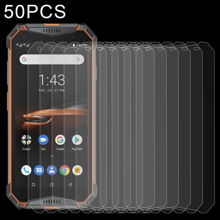 50 PCS 0.26mm 9H 2.5D Tempered Glass Film For Ulefone Armor 3W