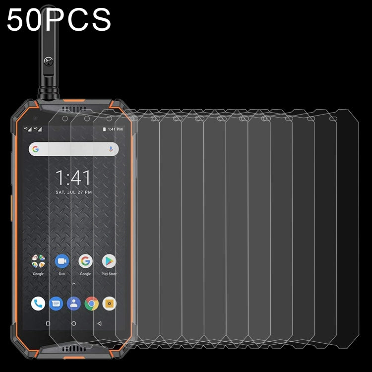 50 PCS 0.26mm 9H 2.5D Tempered Glass Film For Ulefone Armor 3WT